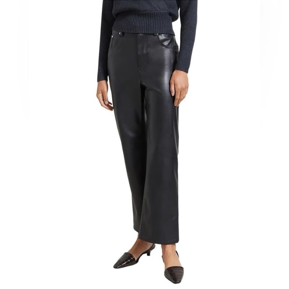 Modern Citizen Elegant Black Faux Leather Pants Sz XL